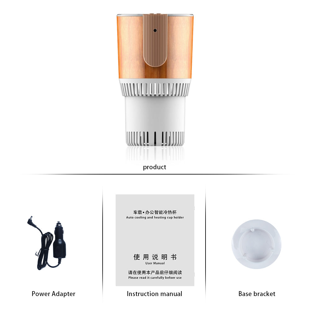 Intelligent Car Heating Cup mini Warmer Auto Cup Drink Holder Semiconductor Cooling Refrigeration Heater Warm Milk for Car Home