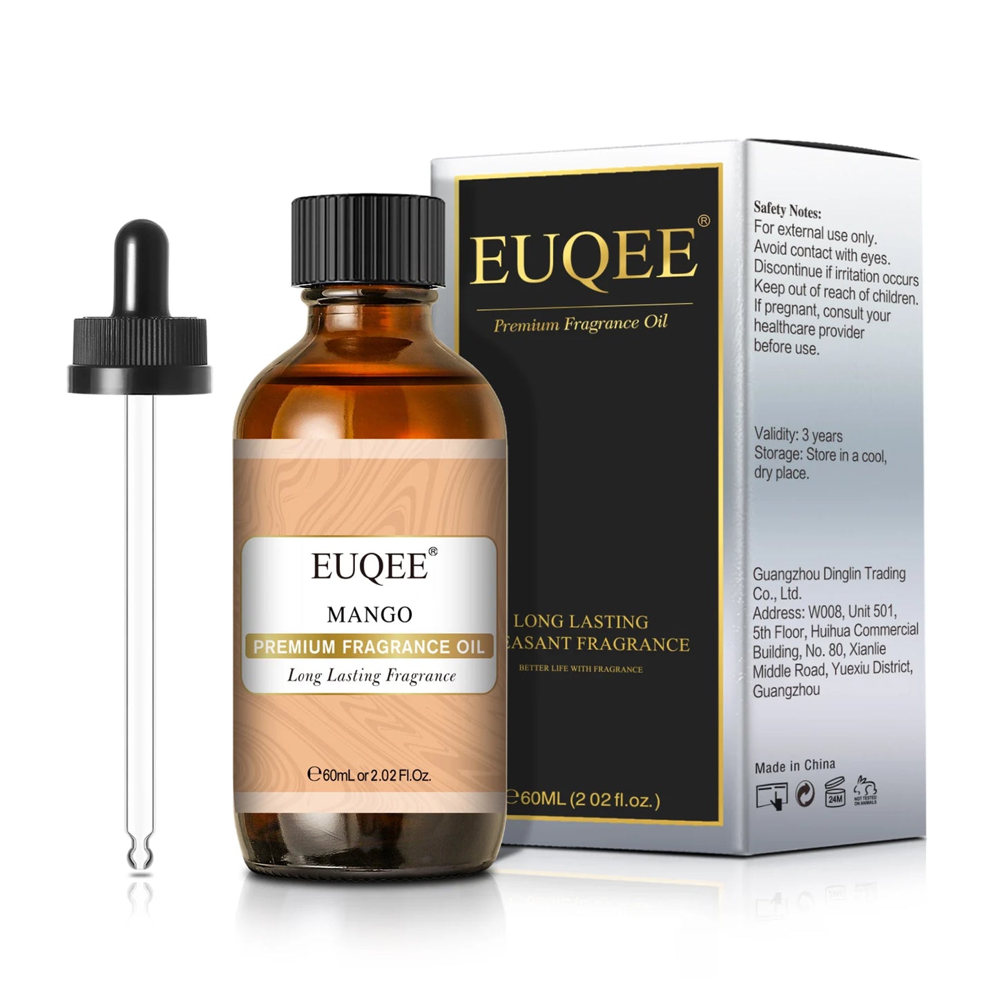 EUQEE Aromatic Essential Oil Coconut Lilac Freesia Leather Strawberry Mango Watermelon Green Tea Fragrance Oil for Men and Women