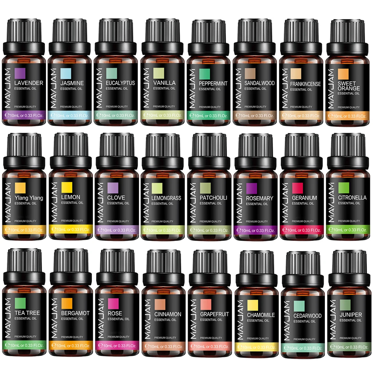 5×100 ml Amber & Cedar Fragrance Set