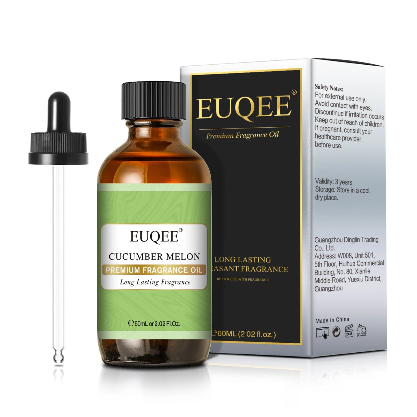 EUQEE Aromatic Essential Oil Coconut Lilac Freesia Leather Strawberry Mango Watermelon Green Tea Fragrance Oil for Men and Women