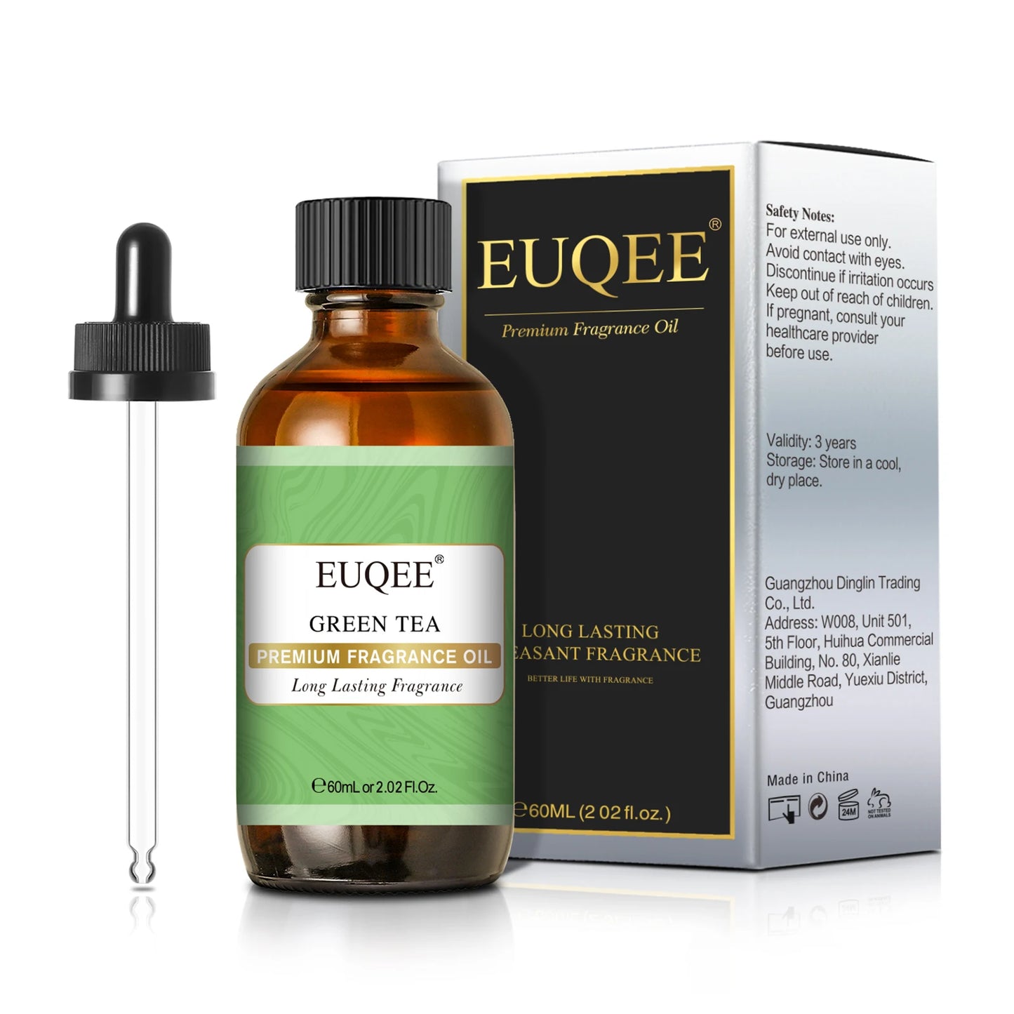 EUQEE Aromatic Essential Oil Coconut Lilac Freesia Leather Strawberry Mango Watermelon Green Tea Fragrance Oil for Men and Women
