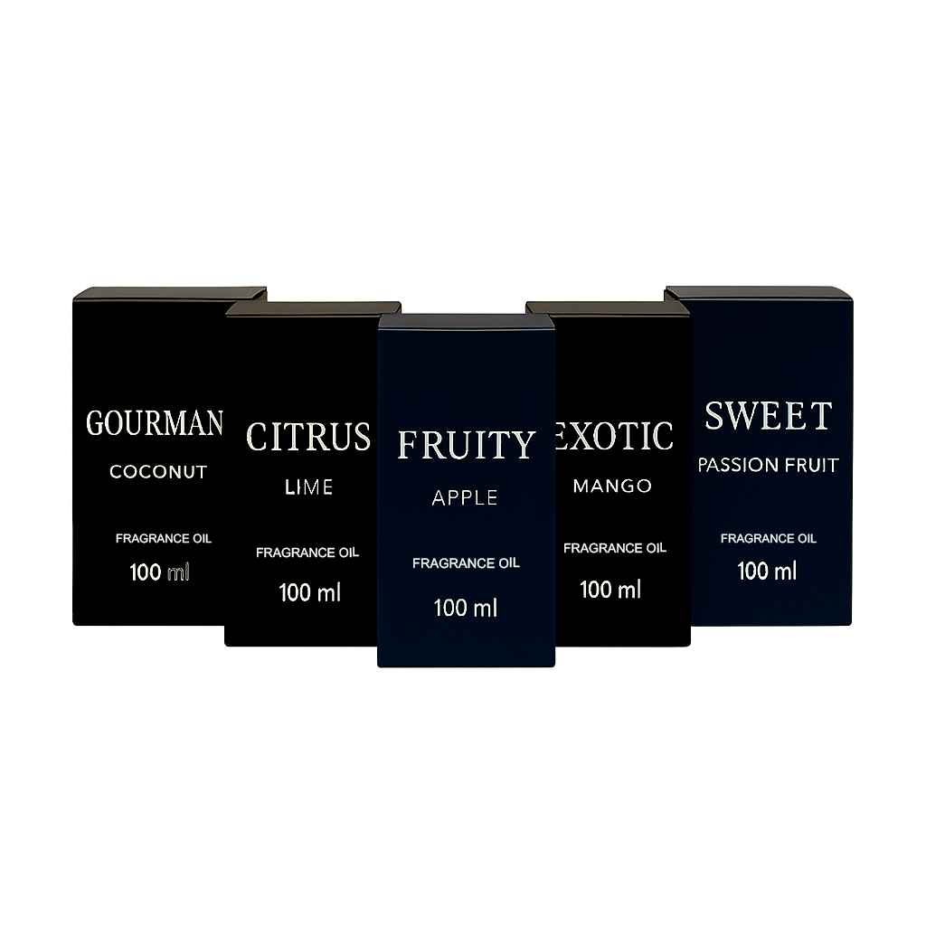 5×100 ml Amber & Vanilla Fragrance Set
