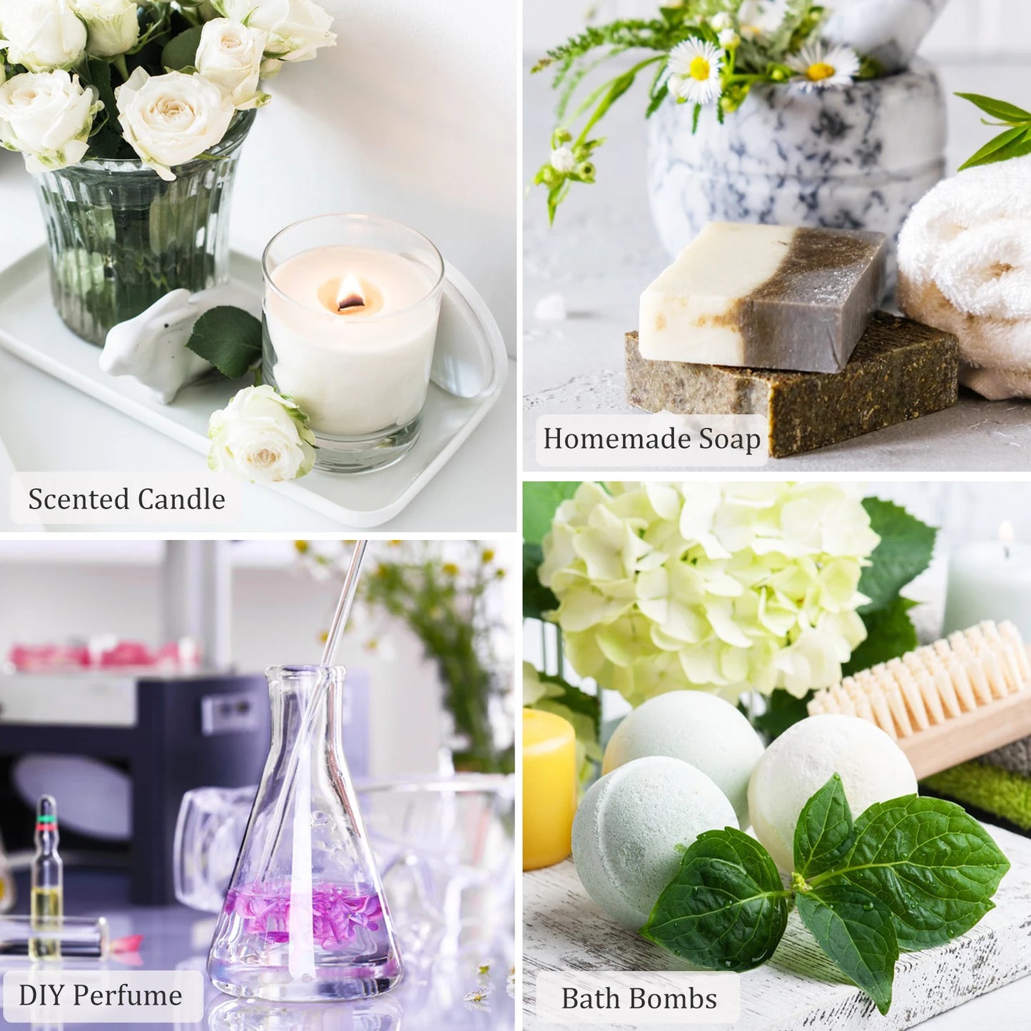 PHATOIL 10ml Fragrance Oil for Candles Making Diffuser Coconut Vanilla Coffee Black Opiumm Angel La Vie Est Belle Bubble Gum