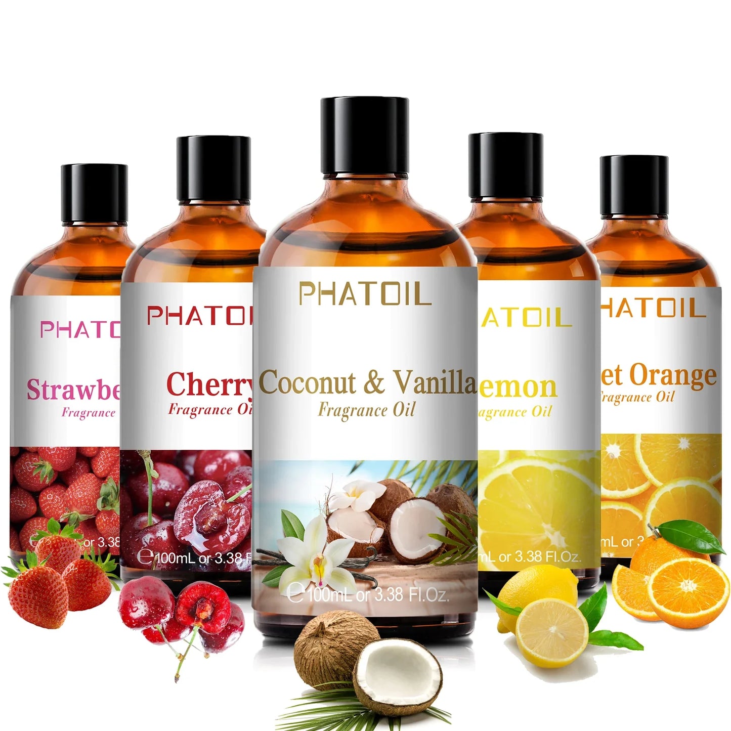 5×100 ml Amber & Vanilla Fragrance Set