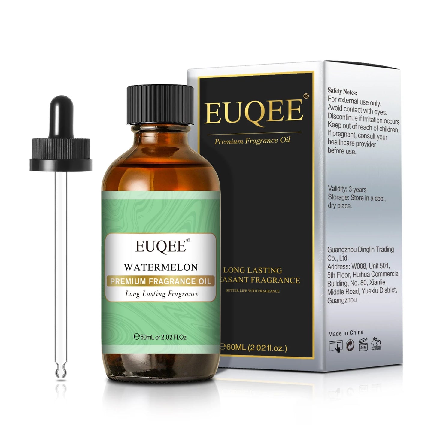 EUQEE Aromatic Essential Oil Coconut Lilac Freesia Leather Strawberry Mango Watermelon Green Tea Fragrance Oil for Men and Women