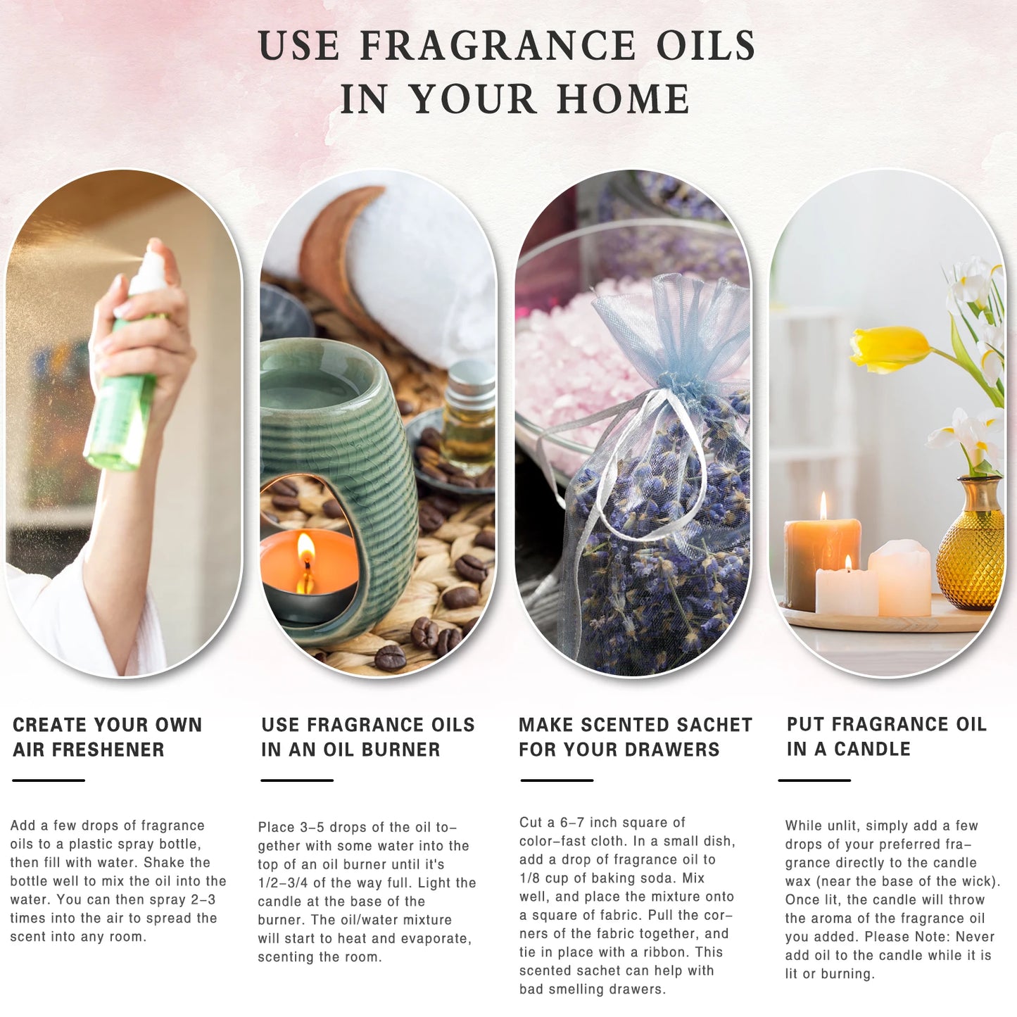PHATOIL 10ml Fragrance Oil for Candles Making Diffuser Coconut Vanilla Coffee Black Opiumm Angel La Vie Est Belle Bubble Gum