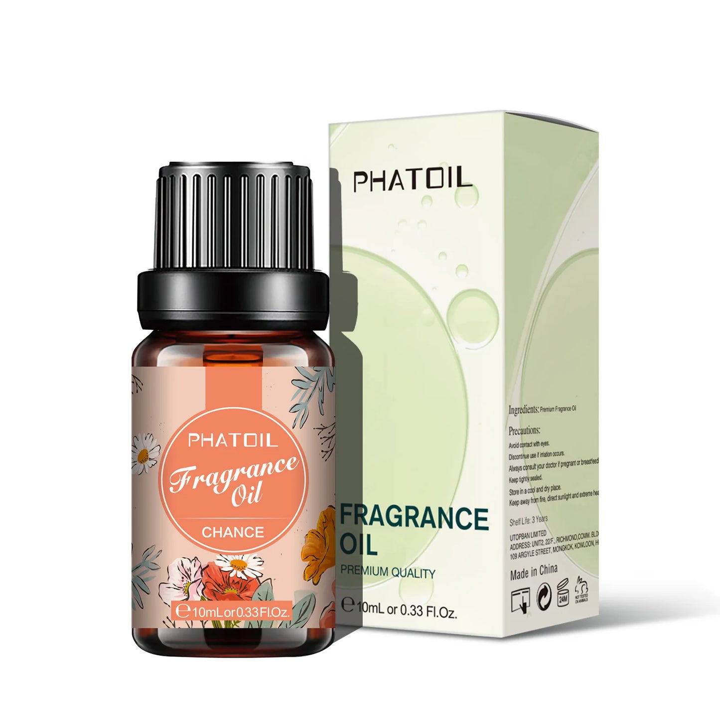 PHATOIL 10ml Fragrance Oil for Candles Making Diffuser Coconut Vanilla Coffee Black Opiumm Angel La Vie Est Belle Bubble Gum