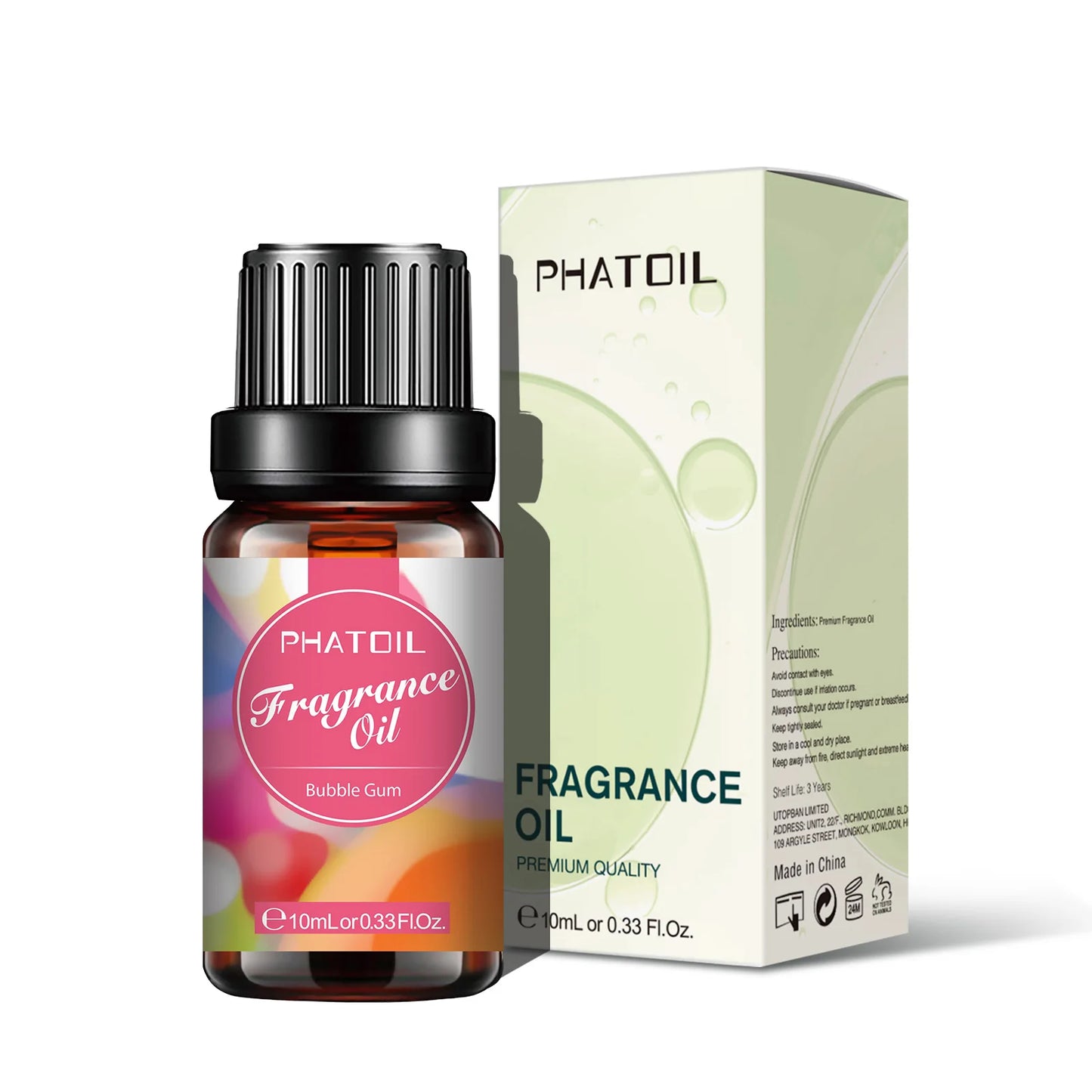 PHATOIL 10ml Fragrance Oil for Candles Making Diffuser Coconut Vanilla Coffee Black Opiumm Angel La Vie Est Belle Bubble Gum