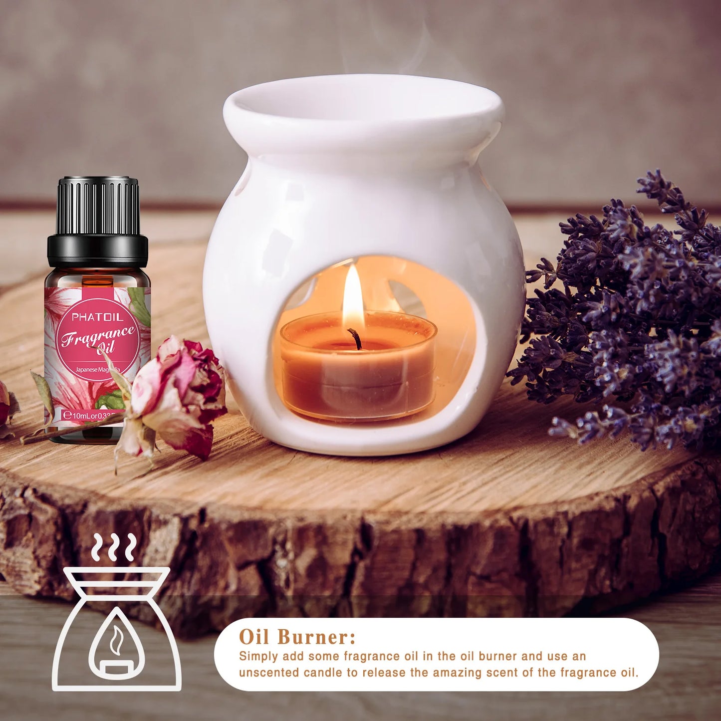 PHATOIL 10ml Fragrance Oil for Candles Making Diffuser Coconut Vanilla Coffee Black Opiumm Angel La Vie Est Belle Bubble Gum