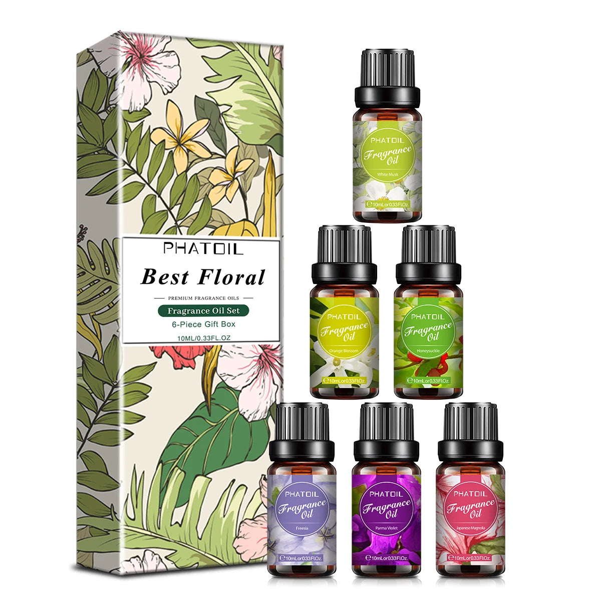 PHATOIL 10ml Fragrance Oil for Candles Making Diffuser Coconut Vanilla Coffee Black Opiumm Angel La Vie Est Belle Bubble Gum