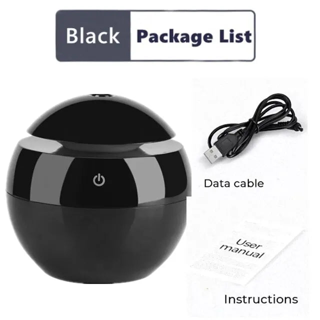 Mini Humidifier Usb Aromatherapy Machine Car Mounted Air Purifier Indoor Facial Hydration Night Colorful Atmosphere Light