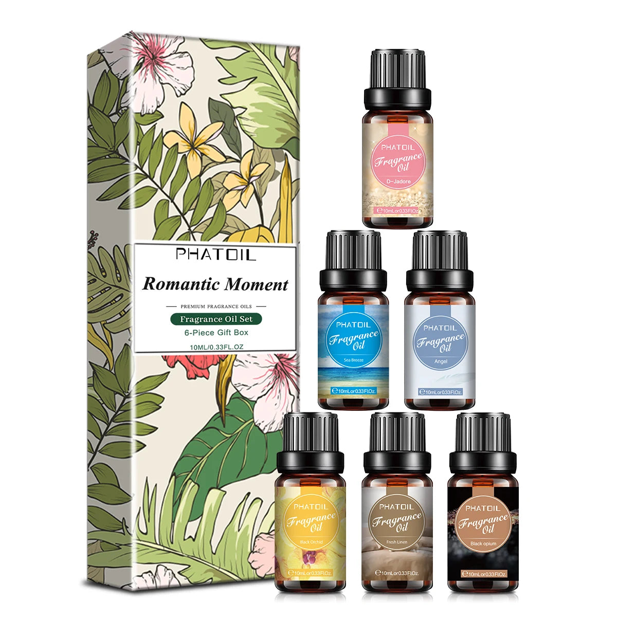PHATOIL 10ml Fragrance Oil for Candles Making Diffuser Coconut Vanilla Coffee Black Opiumm Angel La Vie Est Belle Bubble Gum