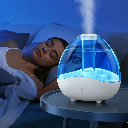 Ultrasonic Cool Mist Humidifier Quiet Air Humidifiers for Bedroom Desk Humidifiers with Removable Night Light