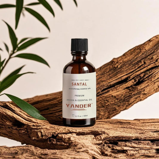 YANDER 100ml Sandalwood Essential Oil Aromatic Woody Fragrance Oil Original Amber Leather No.33 Unisex Eau De Parfum Santal
