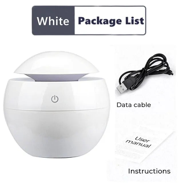 Mini Humidifier Usb Aromatherapy Machine Car Mounted Air Purifier Indoor Facial Hydration Night Colorful Atmosphere Light